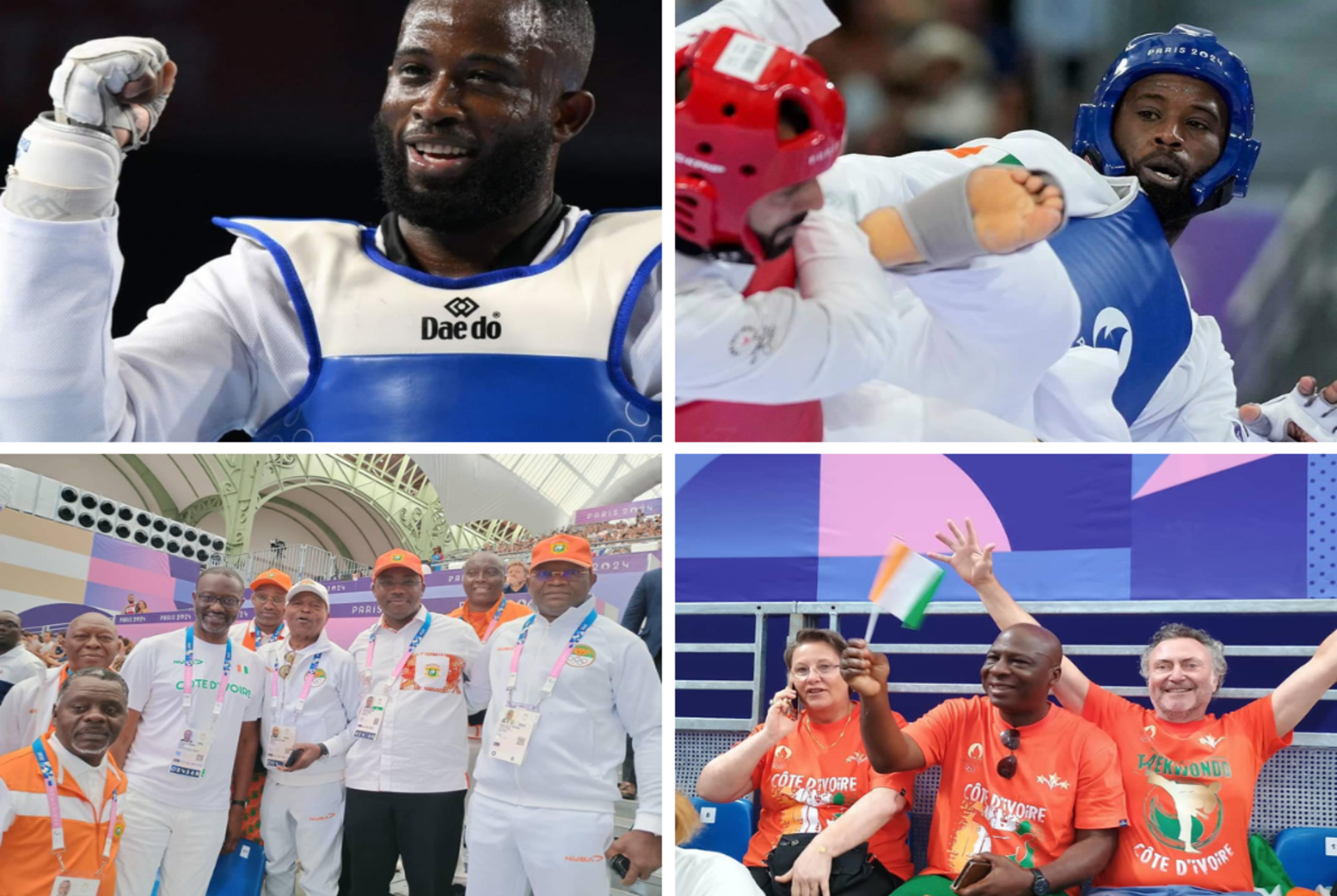 Cissé Cheick Thrills Paris Grand Palais: Ivorian Taekwondo Star Shines at Olympics